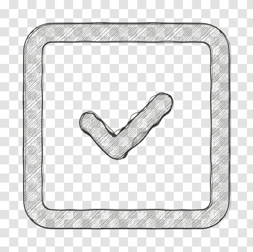 Check Icon Square - Finger - Thumb Symbol Transparent PNG