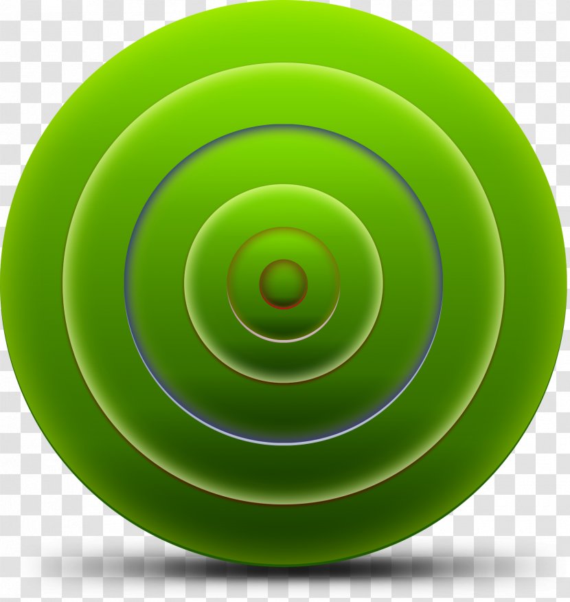 3D Computer Graphics Shooting Target Icon - Green Transparent PNG
