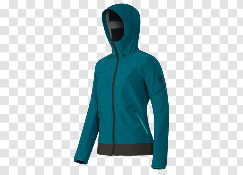 Hoodie T-shirt Bluza Jacket - Electric Blue Transparent PNG