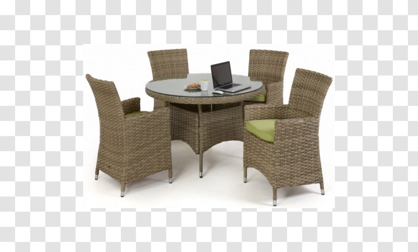 Table Rattan Chair Dining Room Garden Furniture - Cushion Transparent PNG