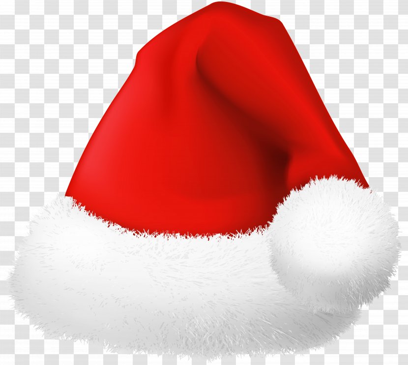 Santa Claus Clip Art - Red - Fluffy Hat Image Transparent PNG