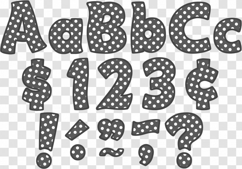 Letter Case Polka Dot Alphabet Teal - Number - Teacher Transparent PNG