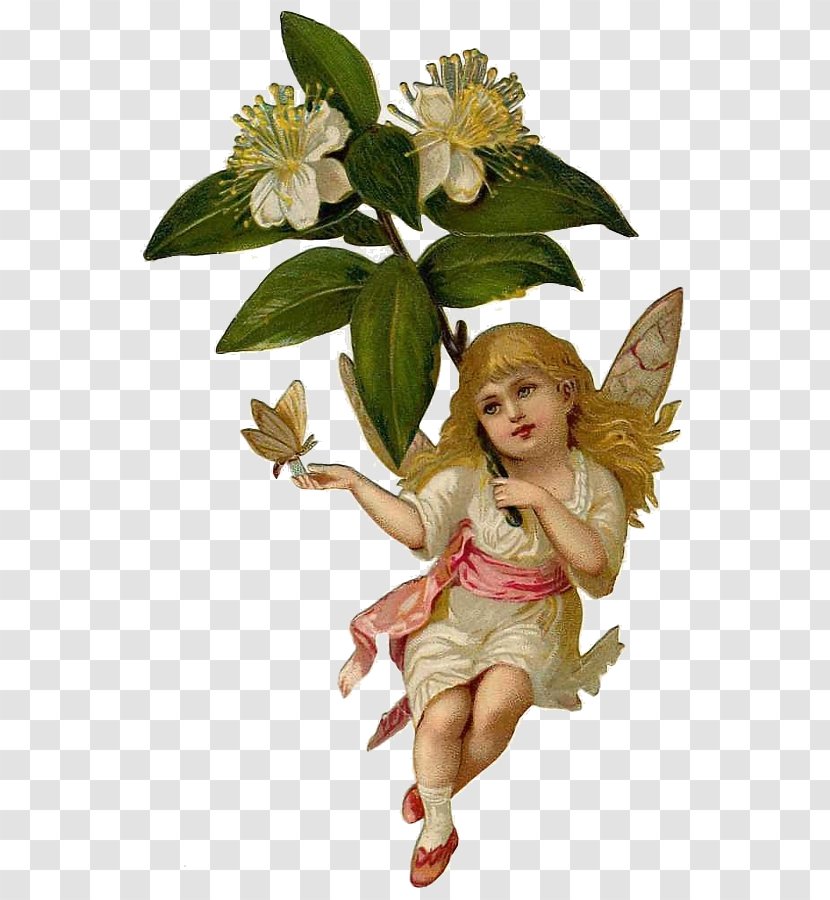 Fairy Elf Angel Paper - Fictional Character - The Scatters Flowers Transparent PNG