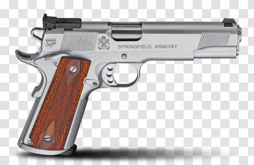 Springfield Armory, Inc. M1911 Pistol .45 ACP - Revolver Transparent PNG