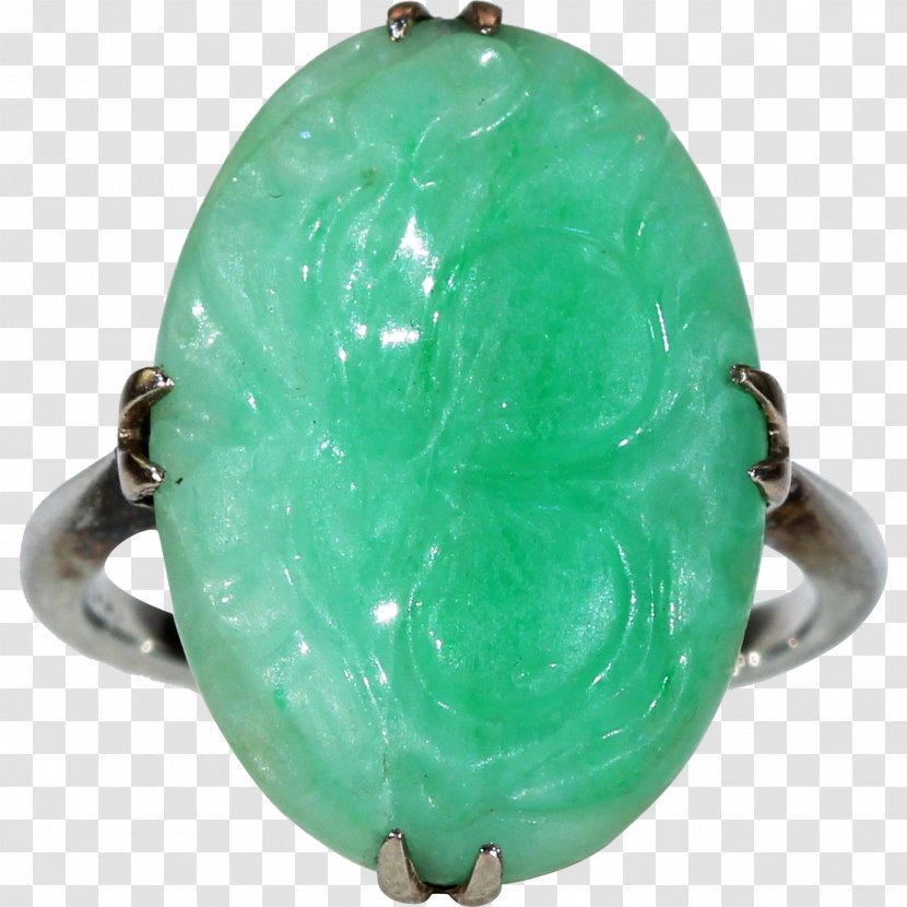 Jadeite Ring Gold Diamond - Jade Carving Transparent PNG