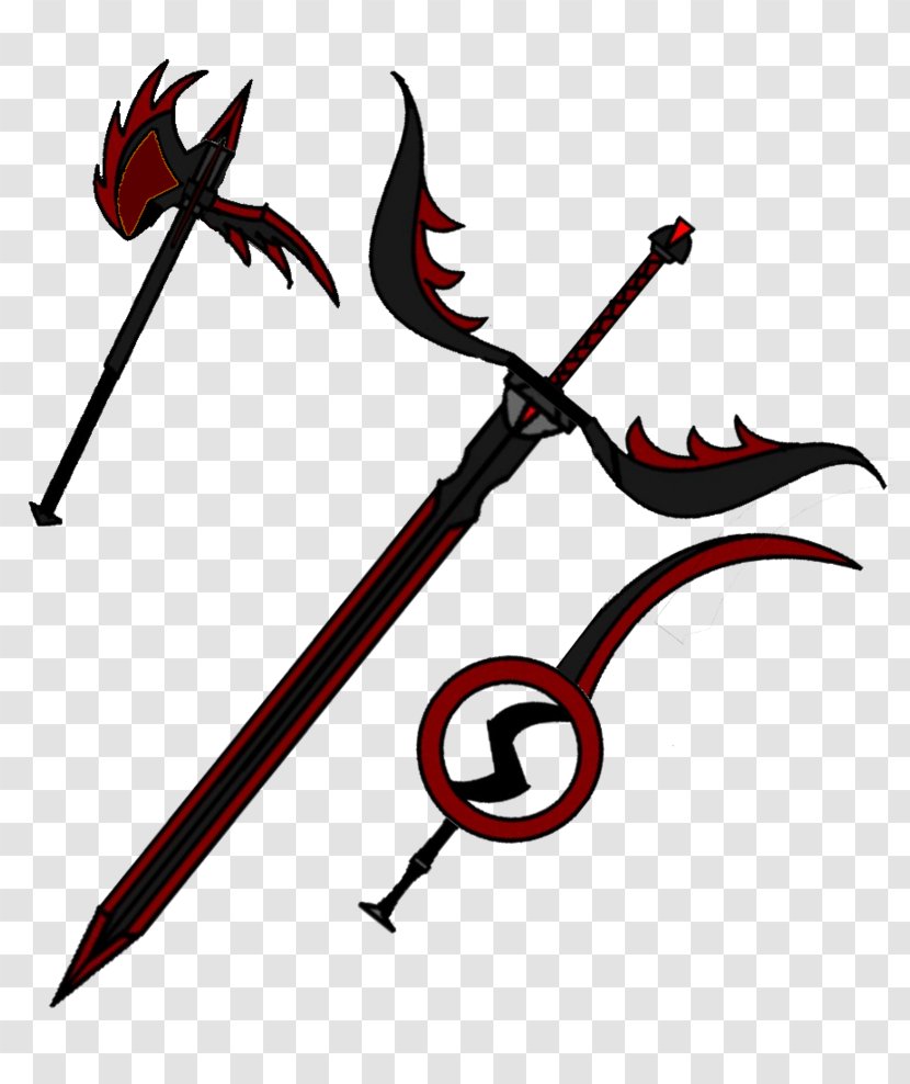 Sword Line Clip Art - Cold Weapon - Fallings Angels Transparent PNG