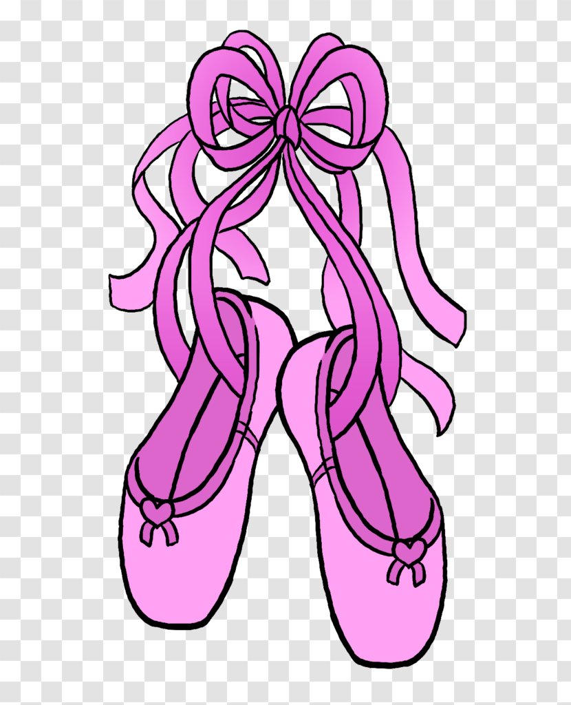 Slipper Ballet Shoe Clip Art Pointe - Pink Transparent PNG