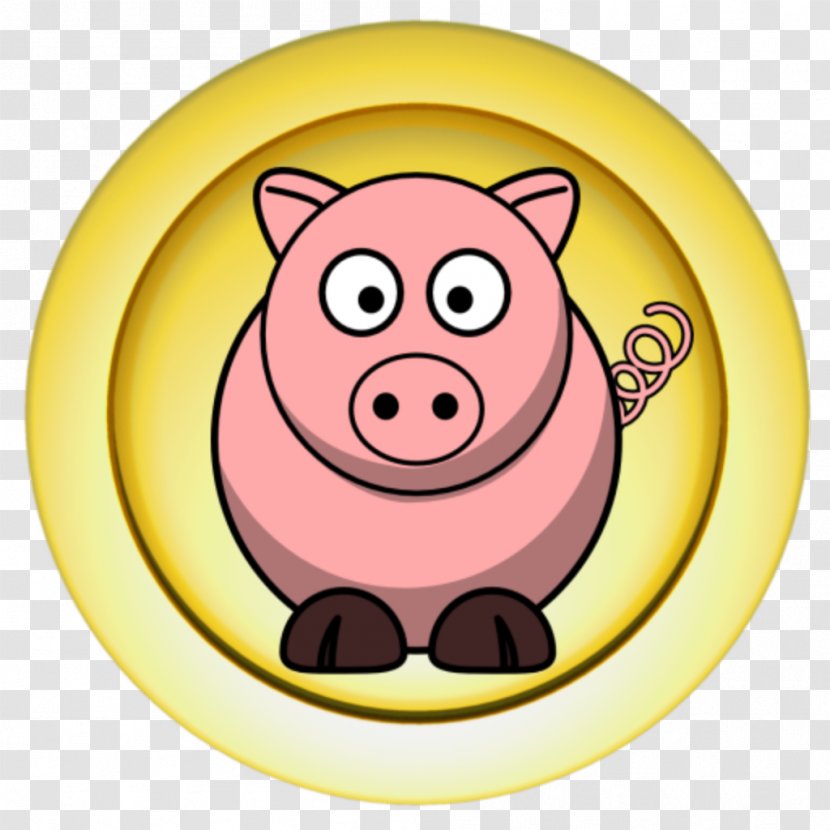 Large White Pig Clip Art - Line Transparent PNG