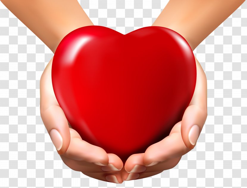 Heart In Hand Clip Art - Frame - Online Hands With Clipart Image Transparent PNG