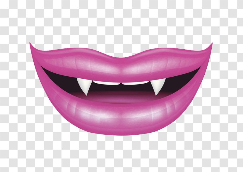 Lip Vampire Smile Illustration - Product Design - Lips Transparent PNG