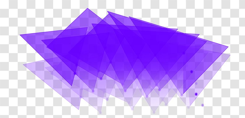 Purple Geometric Shape - Triangle Background Image Transparent PNG