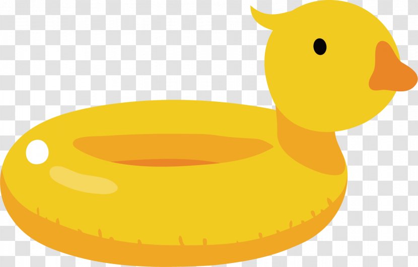Duck Cartoon Illustration - Beak - Swim Ring Vector Transparent PNG