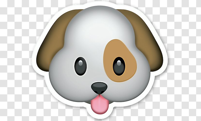 Dog Emoji Emoticon Sticker Smiley - Like Mammal Transparent PNG