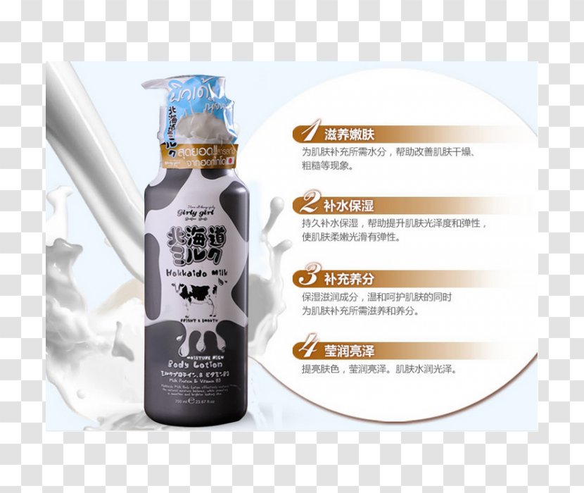 Lotion Milk Bath Hokkaido Personal Care - Antiaging Cream Transparent PNG