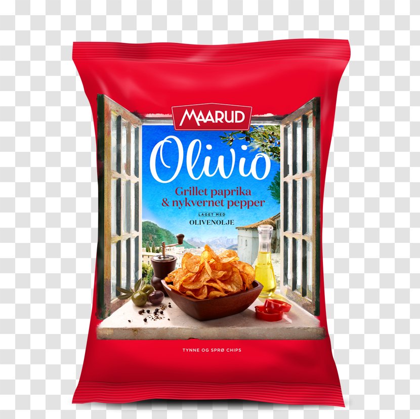 Potato Chip Popcorn Vegetarian Cuisine Maarud Bell Pepper Transparent PNG