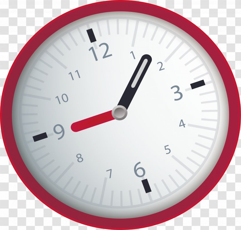 Alarm Clock Vecteur - Designer - Red Transparent PNG