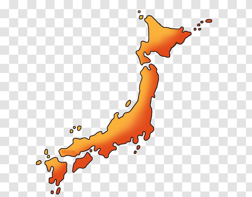Prefectures Of Japan Clip Art - Orange Transparent PNG
