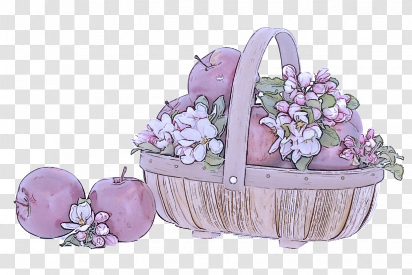 Flower Girl Basket Purple Lilac Gift - Cut Flowers Plant Transparent PNG
