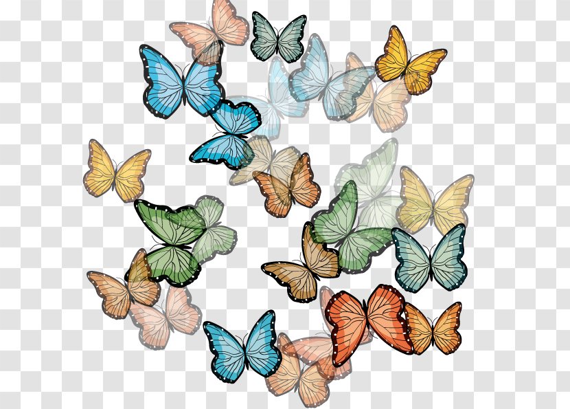 Butterfly Illustrator - Flock Transparent PNG