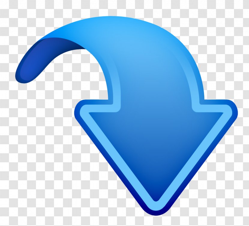 Arrow Symbol Clip Art - Blue Transparent PNG