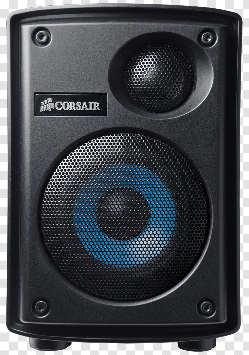 Loudspeaker PC Speaker Corsair Components Computer Speakers Personal - Flower - Audio Clipart Transparent PNG