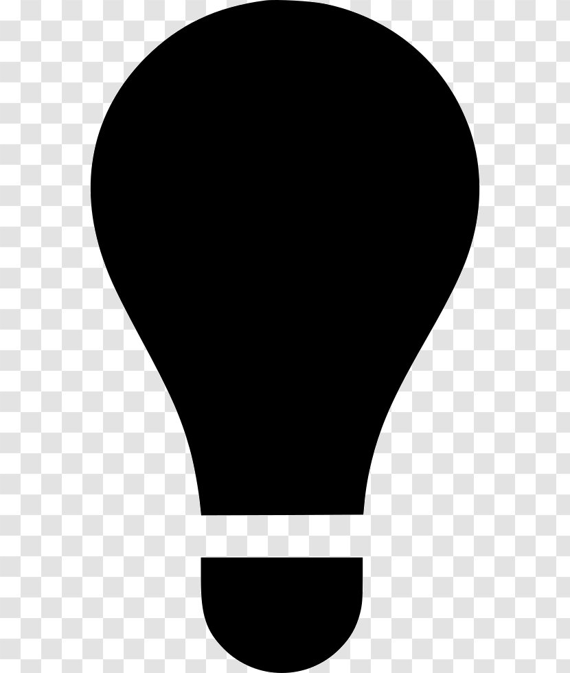 Light Bulb Cartoon - Blacklight - Blackandwhite White Transparent PNG