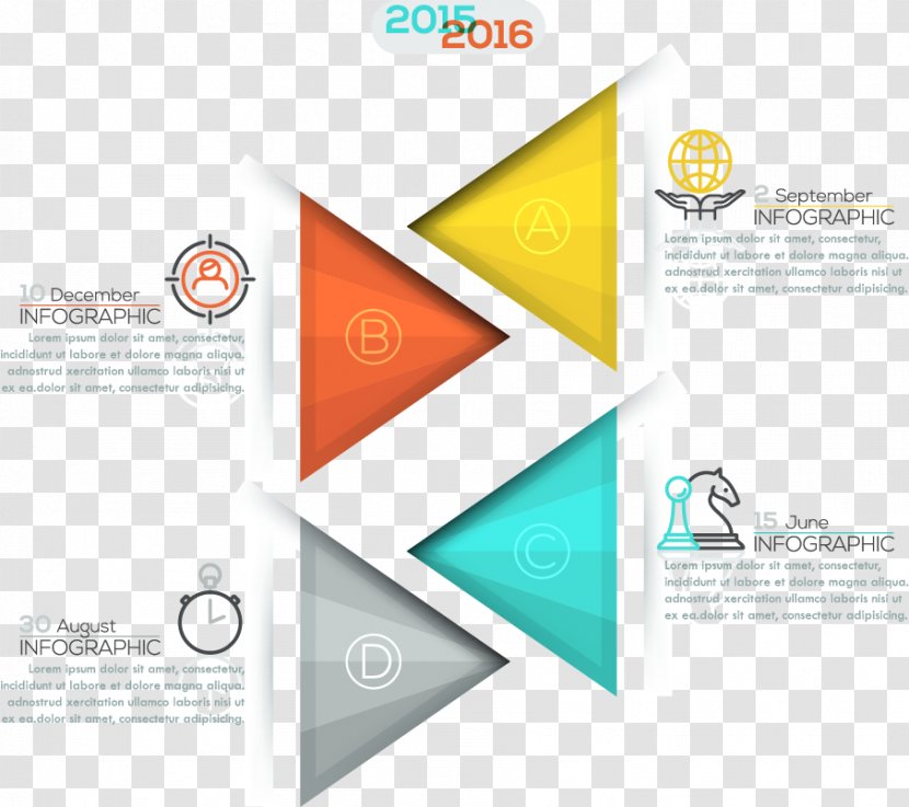 Logo Infographic Adobe Illustrator Presentation - Brand - Triangle Business PPT Vector Material Transparent PNG