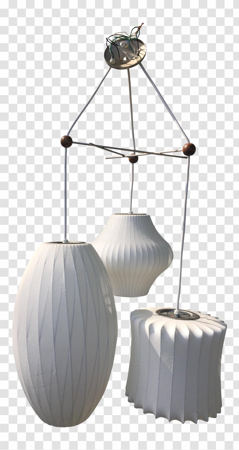 Pendant Light Bubble Lamp Fixture - George Nelson - Hanging Transparent PNG