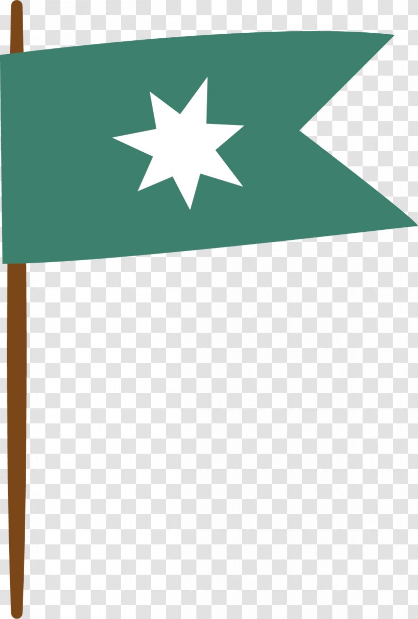 Designer - Rectangle - Hand Painted Green Flag Transparent PNG