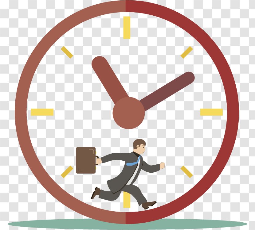 Businessperson Royalty-free Stock Photography Illustration - Flat Design - Vector People With A Race Against Time Transparent PNG