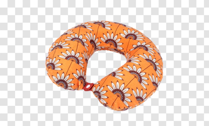 Pillow Inflatable Icon - Neck - Orange Chrysanthemum U-pillow Transparent PNG