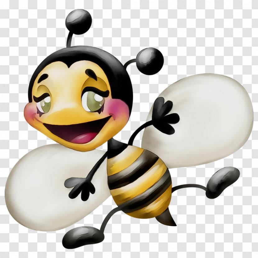 Bee Cartoon - European Dark - Membranewinged Insect Honeybee Transparent PNG