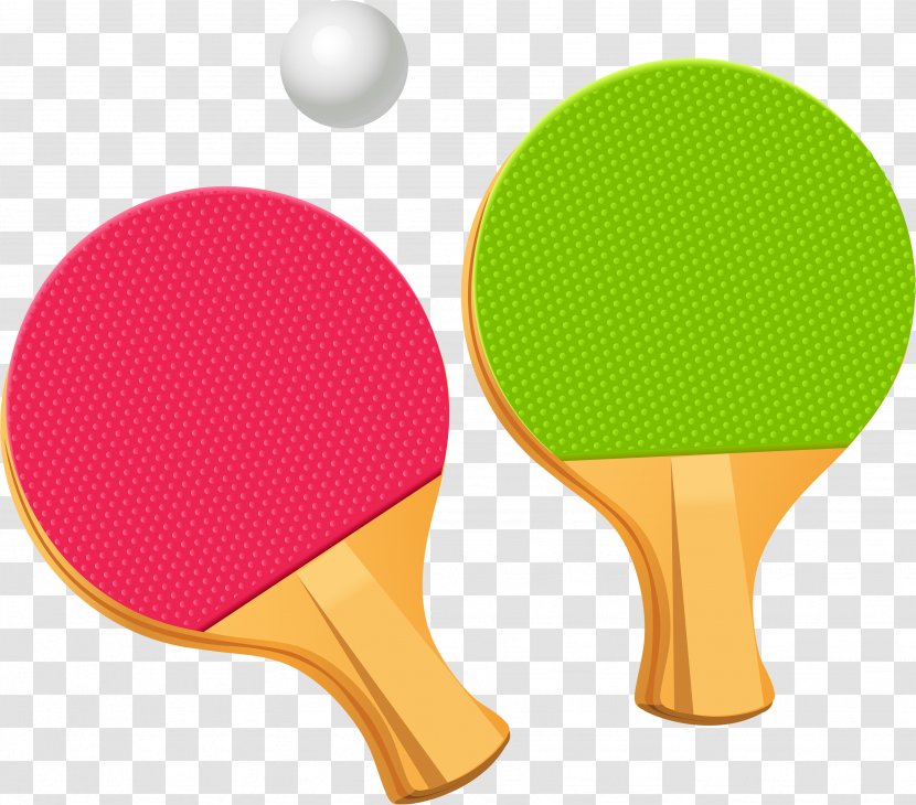 Table Tennis Racket Clip Art - Ping Pong Image Transparent PNG