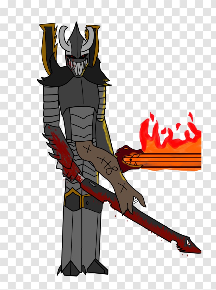 Drawing Disco Inferno Cartoon Sword - Supervillain - Fire And Blood Transparent PNG