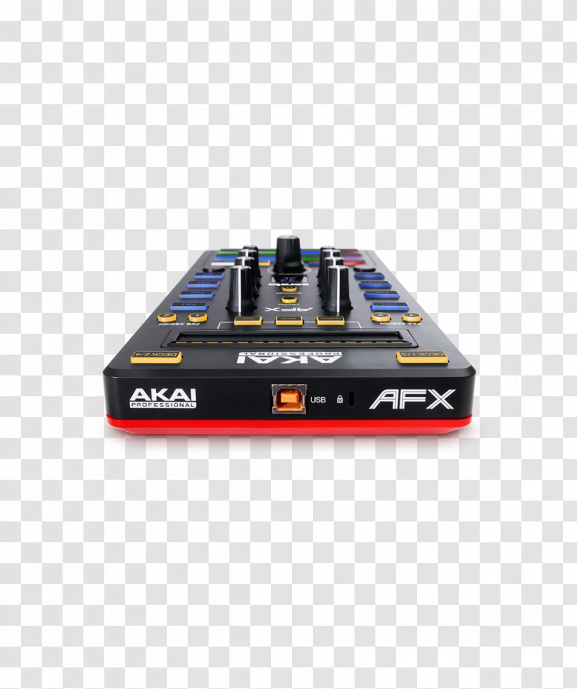 Akai Professional AFX DJ Controller Disc Jockey Traktor - USB Transparent PNG