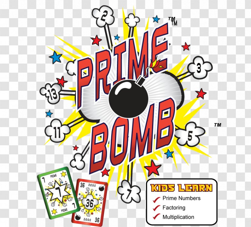 Prime Number Game Learning CARDS LLC - Technology - Bomb Transparent PNG
