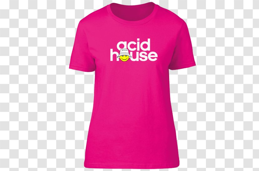 T-shirt Logo Font Sleeve Pink M - Top Transparent PNG