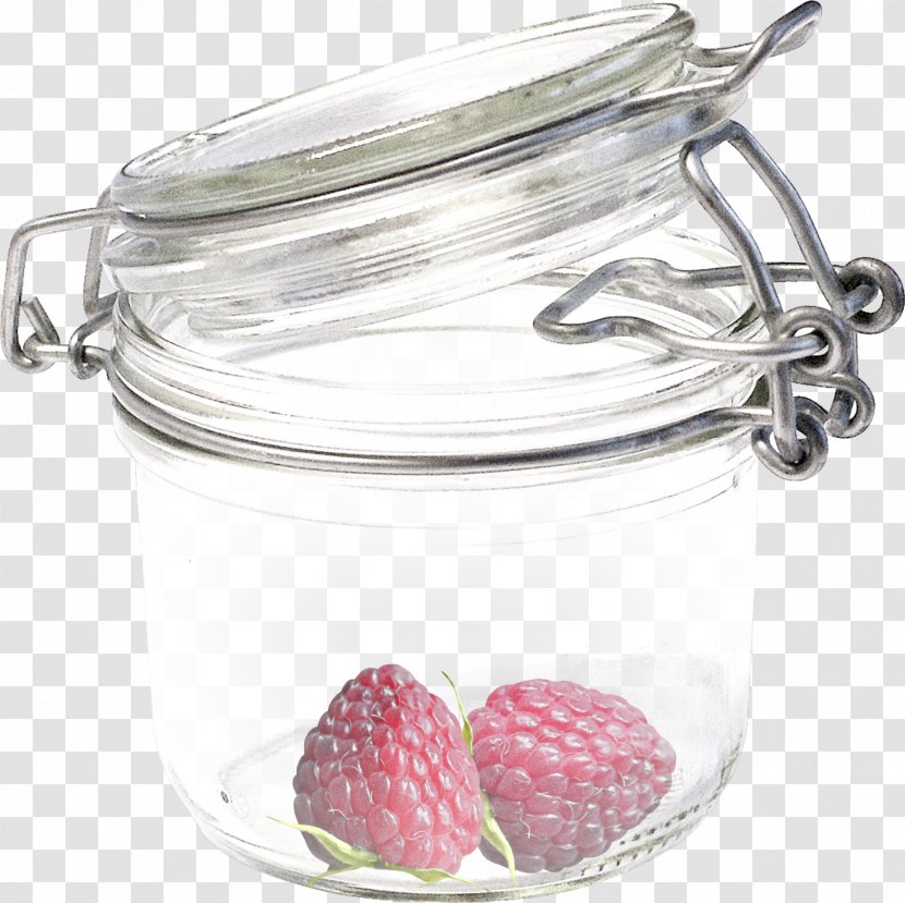 Glass Bottle Transparency And Translucency - Fruit - Strawberry Jar Transparent PNG