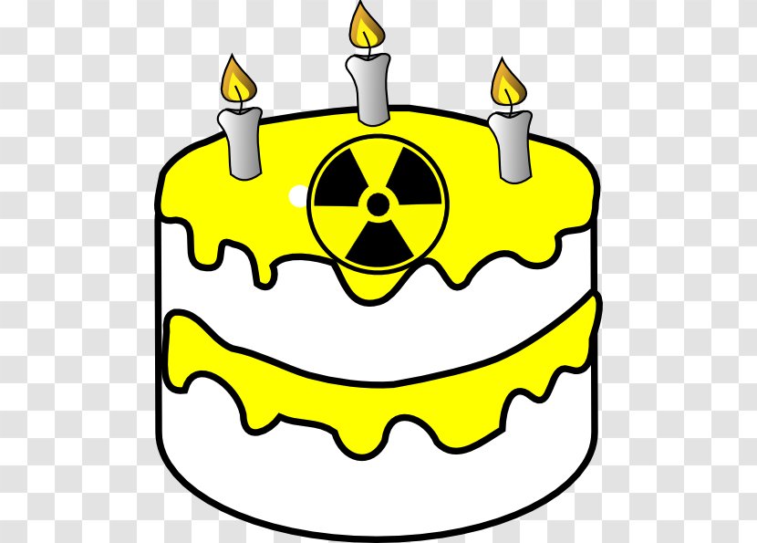 Smiley Radioactive Decay Text Messaging Clip Art - Yellow - Golden Cake Transparent PNG