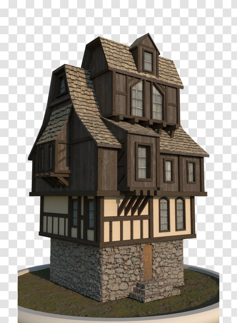 Digital Art Low Poly 3D Modeling Computer Graphics - Deviantart - Cottage Drawing Transparent PNG