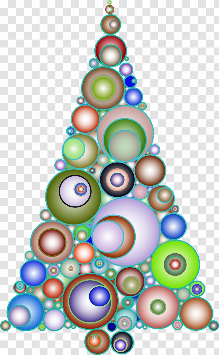 Christmas Tree Ornament Clip Art - Spruce - Circle Abstract Transparent PNG