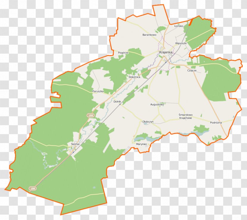 Skórka Głubczyn Pogórze, Greater Poland Voivodeship Czajcze, Złotów County Śmiardowo Krajeńskie - Ecoregion - Map Transparent PNG