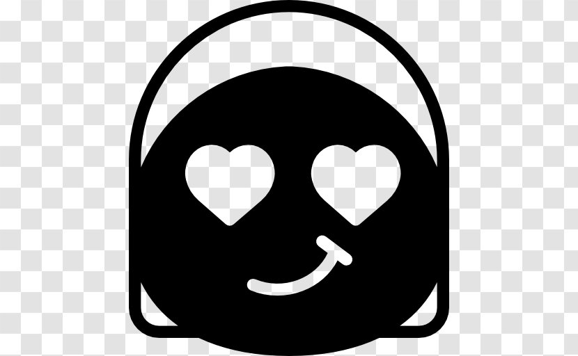 Emoticon Smiley Flirting - Black - Smile Transparent PNG