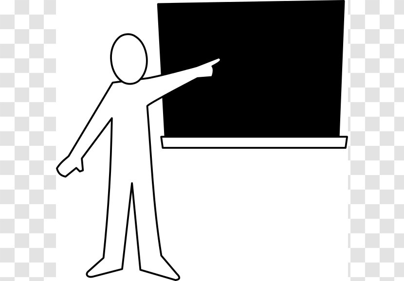 Presentation Line Art Clip - Human Behavior - Chalkboard Cliparts Transparent PNG