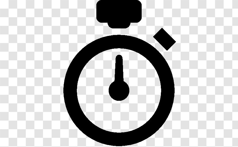 Stopwatch Clip Art - Black And White - Chronometer Watch Transparent PNG