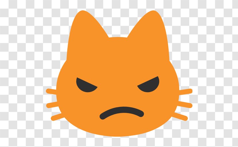 Whiskers Emoji Cute Cat Android Transparent PNG