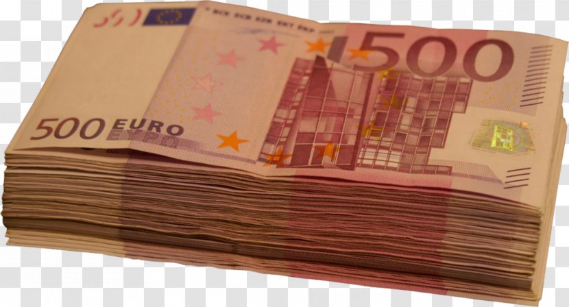 500 Euro Note Banknotes Money 10 - Stack Transparent PNG