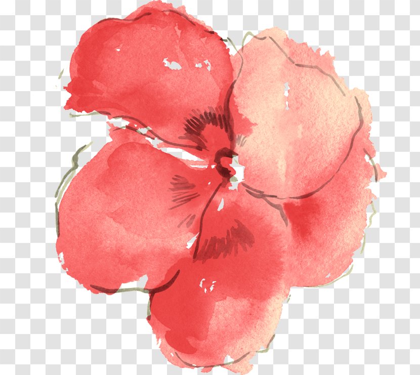 Flower Clip Art - Watercolor Painting Transparent PNG