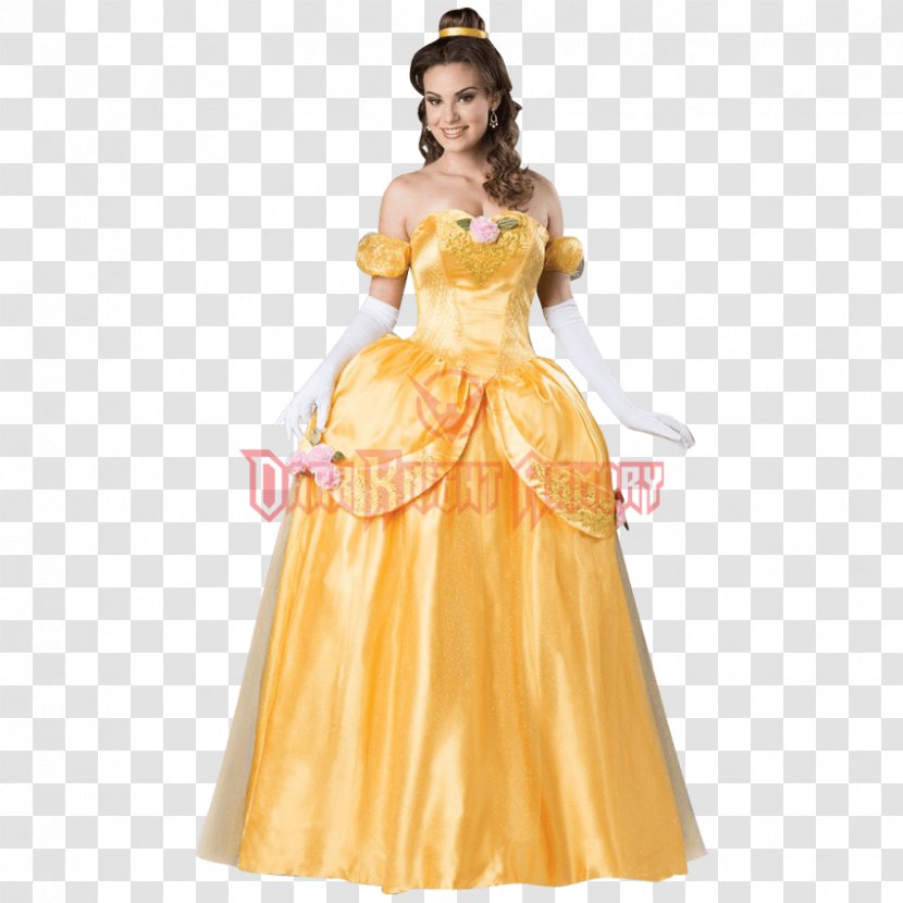 Belle Halloween Costume Dress Clothing - Shoulder Transparent PNG