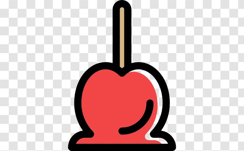 Caramel Apple Candy Icon - Heart Transparent PNG